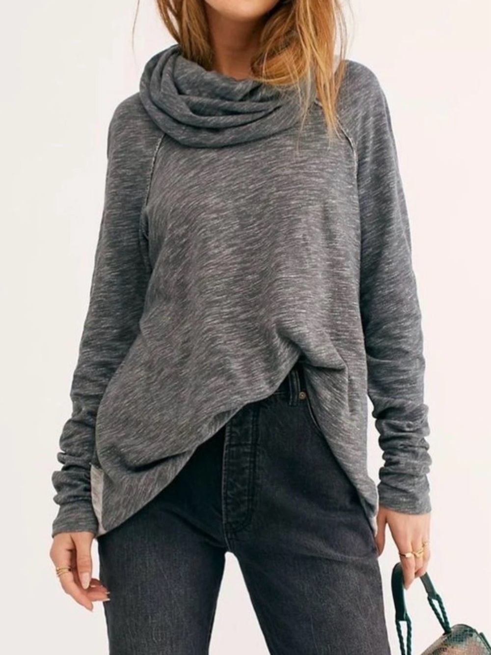 Free People Beach cocoon cowl neck pullover, one size